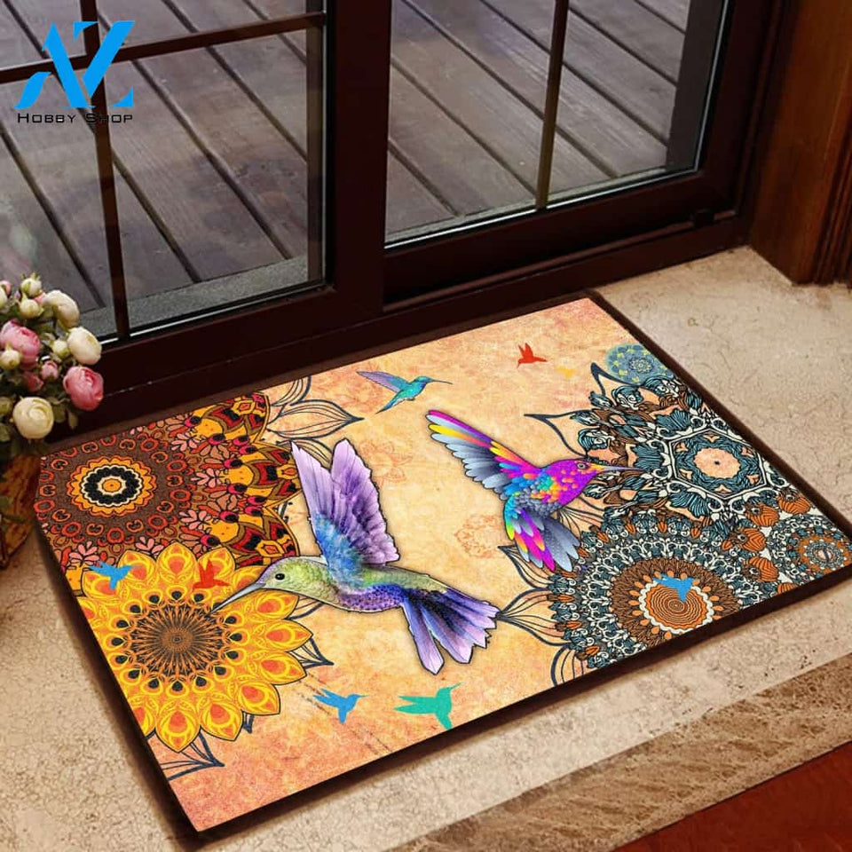 Amazing Hummingbird Doormat Welcome Mat House Warming Gift Home Decor Funny Doormat Gift Idea