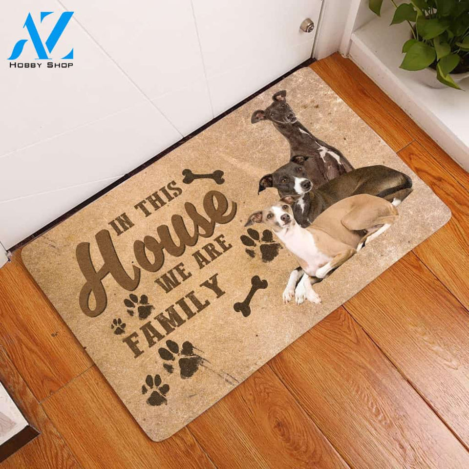 Amazing Italian Greyhound Family - Dog Doormat - Welcome Mat - Home Decor