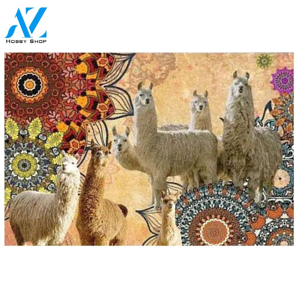 Amazing Llama Bohemian Doormat Home Decor Doormat Welcome Mat House Warming Gift Home Decor Funny Doormat Gift Idea