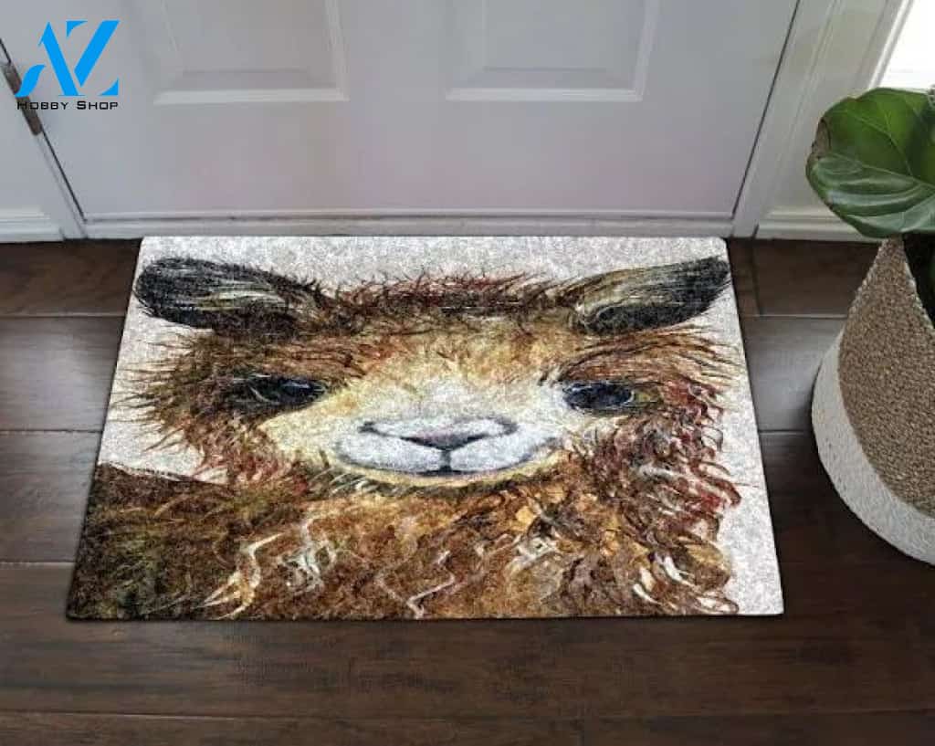 Amazing Llama Doormat Welcome Mat House Warming Gift Home Decor Gift for Llama Lovers Funny Doormat Gift Idea