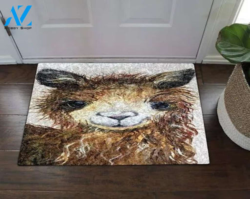 Amazing Llama Doormat Welcome Mat House Warming Gift Home Decor Gift for Llama Lovers Funny Doormat Gift Idea