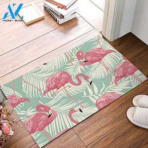 Amazing Lovely Flamingo In The Tropical Jungle Doormat Indoor and Outdoor Doormat Welcome Mat House Warming Gift Home Decor Funny Doormat Gift Idea