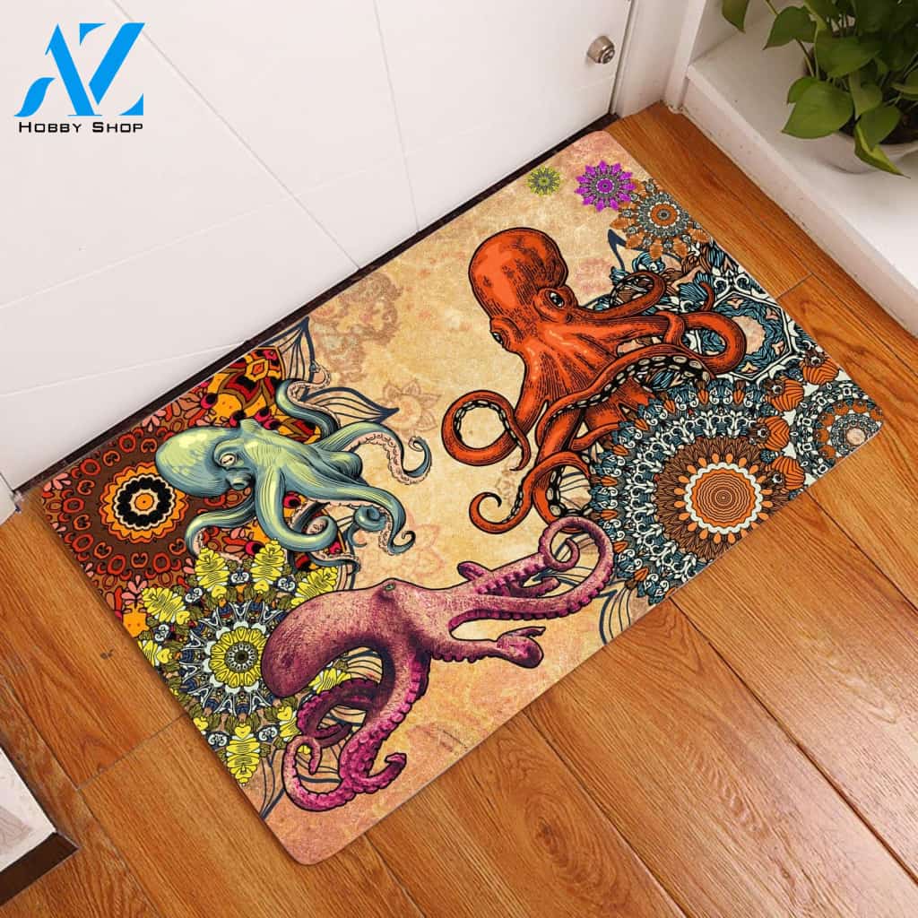 Amazing Octopus Doormat Welcome Mat House Warming Gift Home Decor Funny Doormat Gift Idea