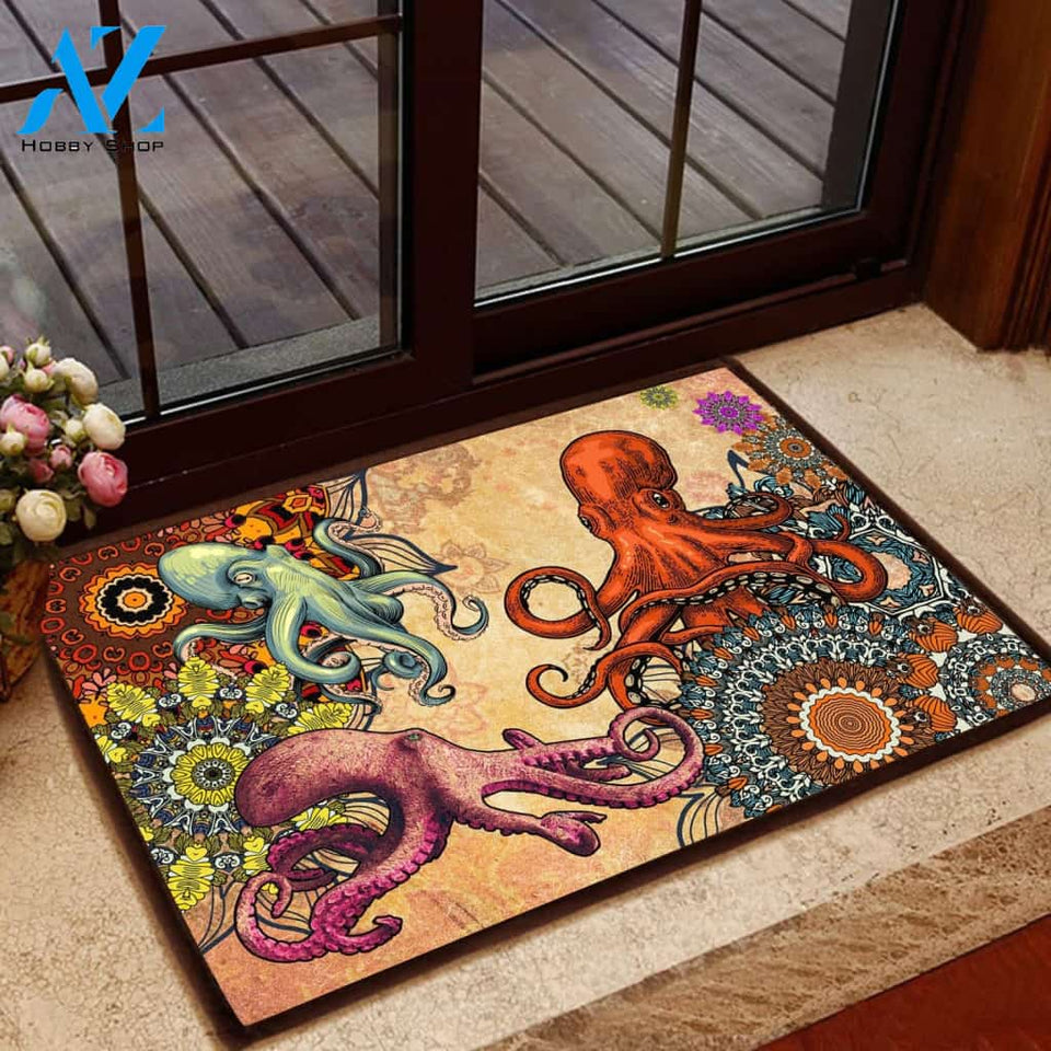 Amazing Octopus Doormat Welcome Mat House Warming Gift Home Decor Funny Doormat Gift Idea
