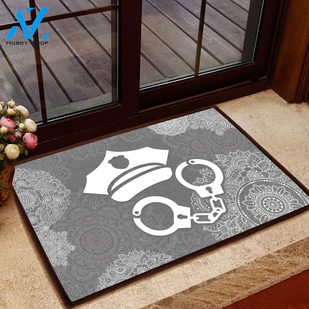 Amazing Police Doormat Welcome Mat House Warming Gift Home Decor Funny Doormat Gift Idea