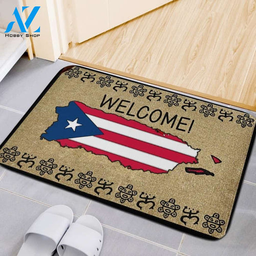 Amazing Puerto Rico Doormat Welcome Mat House Warming Gift Home Decor Funny Doormat Gift Idea