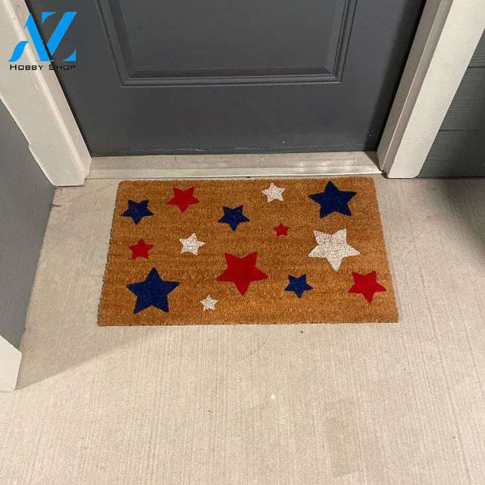 Amazing Stars, Patriotic Doormat Welcome Mat House Warming Gift Home Decor Funny Doormat Gift Idea