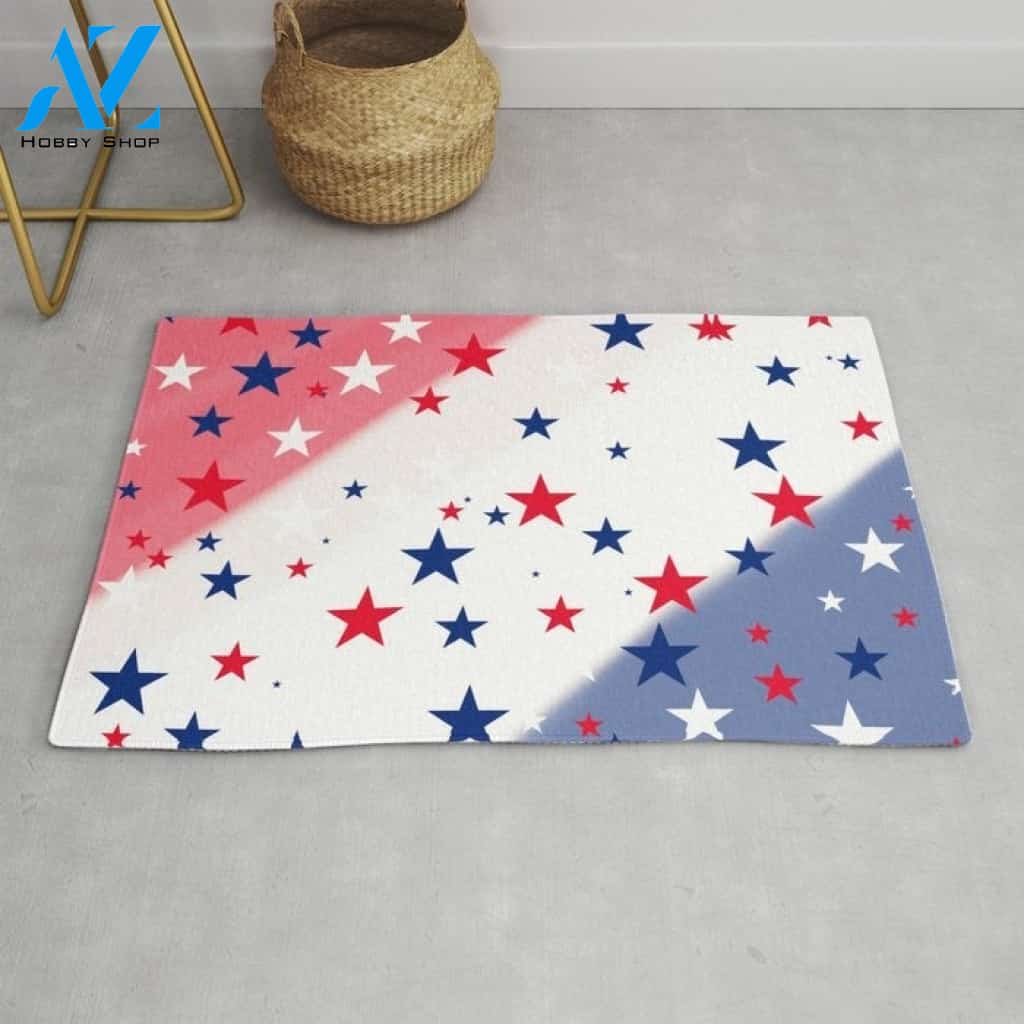 Amazing Stars Welcome Mat Indoor and Outdoor Doormat Warm House Gift Welcome Mat Gift for Friend Family