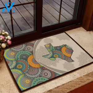 Amazing Texas Mandala Doormat Welcome Mat House Warming Gift Home Decor Funny Doormat Gift Idea