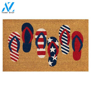 Amazing Trinx Natura Freedom Flops Outdoor Mat Natural Doormat Welcome Mat House Warming Gift Home Decor Funny Doormat Gift Idea