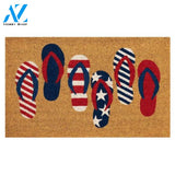 Amazing Trinx Natura Freedom Flops Outdoor Mat Natural Doormat Welcome Mat House Warming Gift Home Decor Funny Doormat Gift Idea