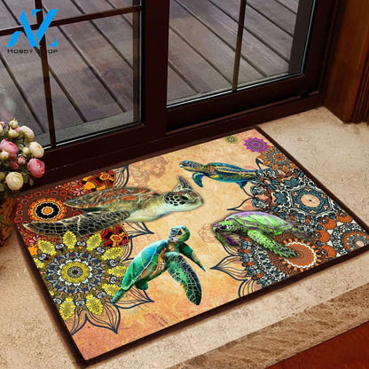 Amazing Turtle Doormat Welcome Mat House Warming Gift Home Decor Funny Doormat Gift Idea