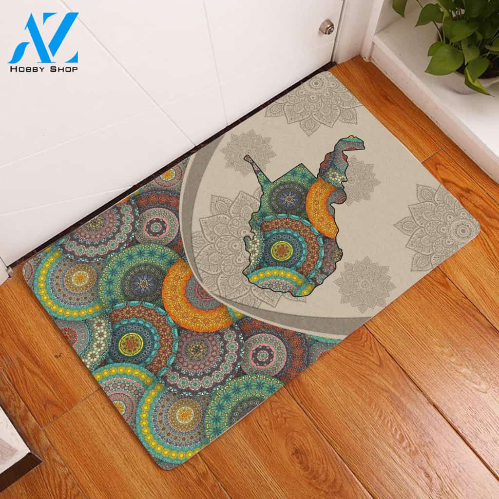 Amazing West Virginia Mandala Doormat Welcome Mat House Warming Gift Home Decor Funny Doormat Gift Idea