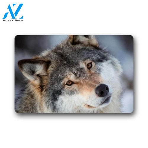 Amazing Wolf Animal Doormat Welcome Mat House Warming Gift Home Decor Gift for Dog Lovers Funny Doormat Gift Idea