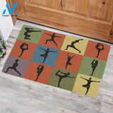 Amazing Yoga Doormat Welcome Mat House Warming Gift Home Decor Funny Doormat Gift Idea