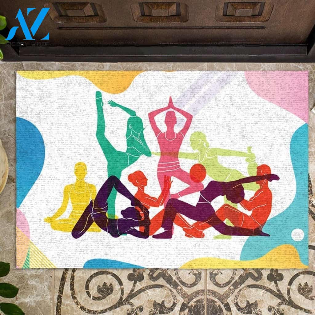 Amazing Yoga - Yoga Gift Indoor and Outdoor Doormat Warm House Gift Welcome Mat Gift for Friend Family