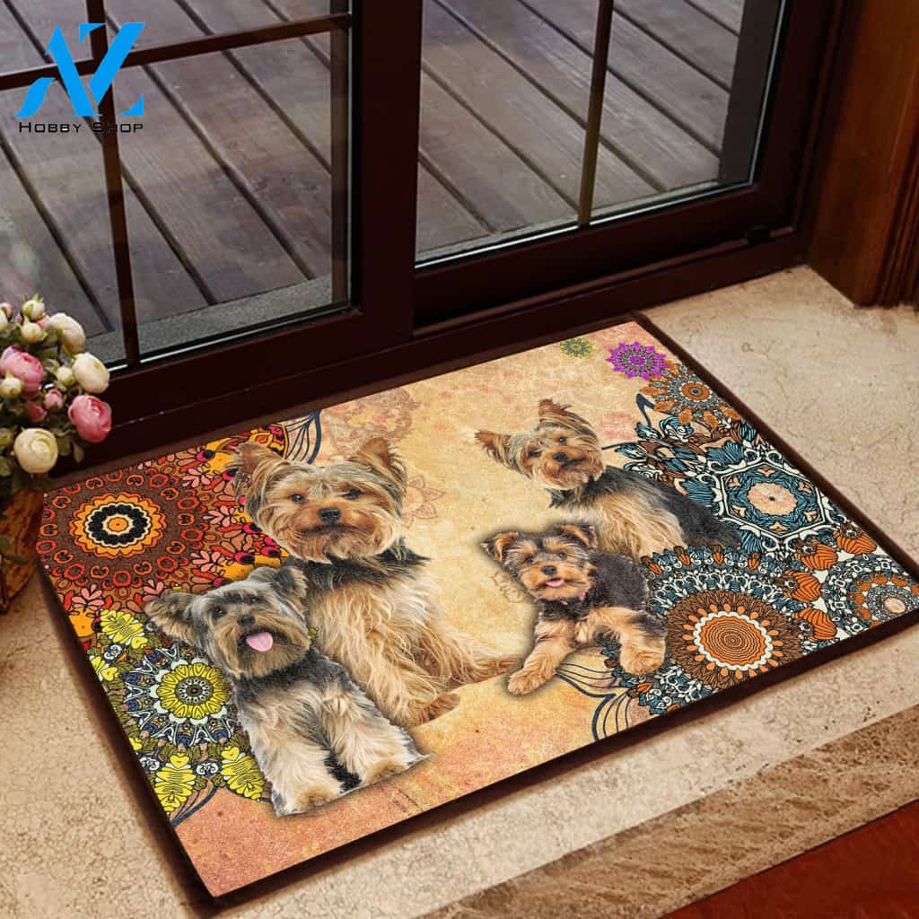 Amazing Yorkshire Terrier - Dog Doormat Welcome Mat House Warming Gift Home Decor Gift for Dog Lovers Funny Doormat Gift Idea