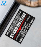 Amendment Break Into My House Stand Outside And Get Right With Jesus Tell Him Youre On The Way Doormat