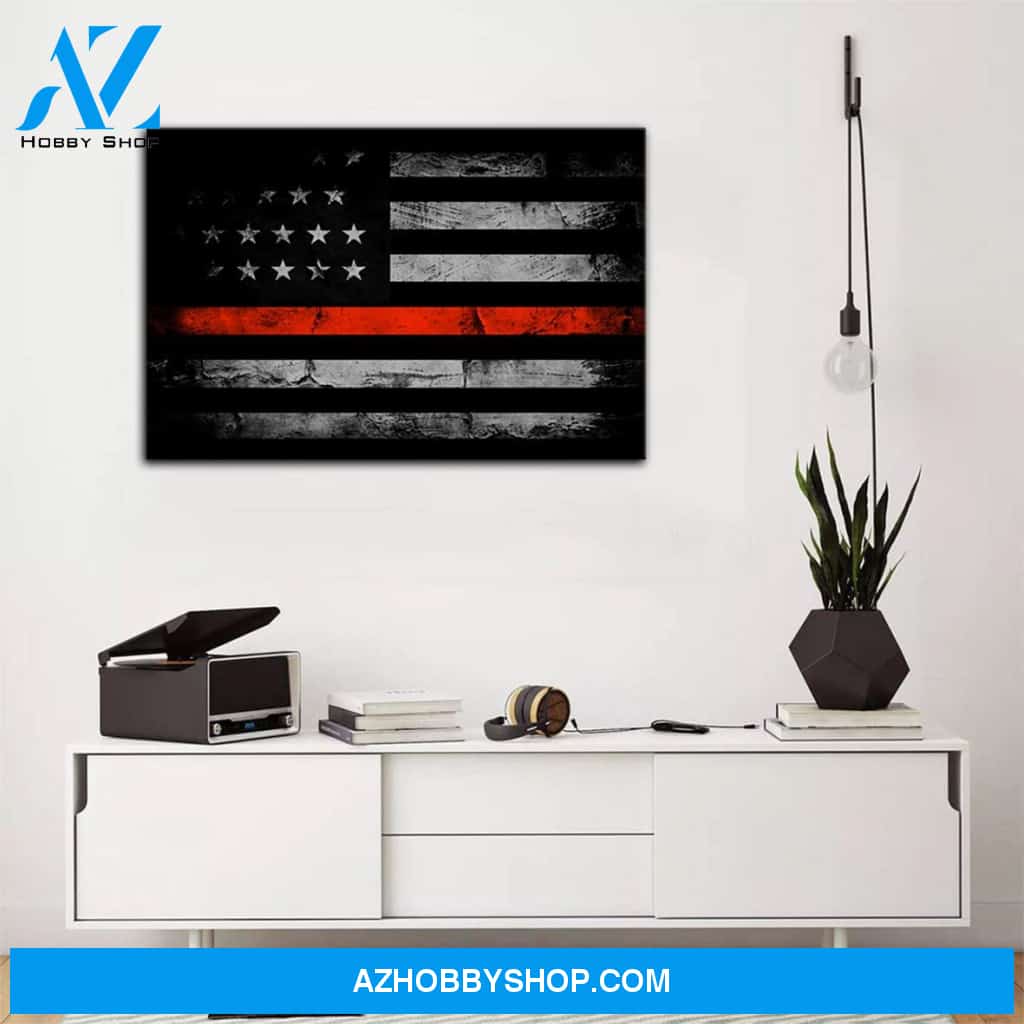 Amercian Flag Patriotic Canvas, Gift For Veteran, Family Matte Canvas