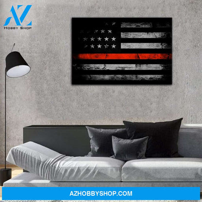 Amercian Flag Patriotic Canvas, Gift For Veteran, Family Matte Canvas