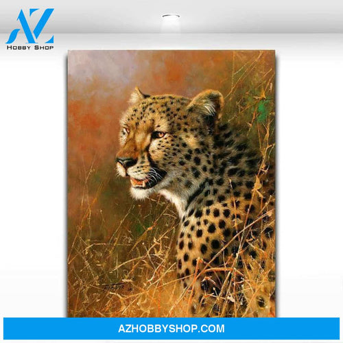 Americal Leopard Animal Oil Picture On Modern For Home Office Full Hd Personalized Customized Canvas Art Wall Art Wall Decor