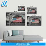 American barn family multi names - Personalized canvas