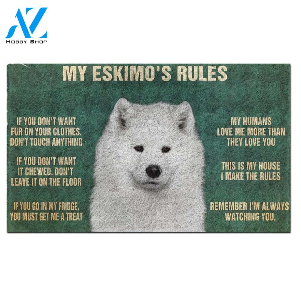 American Eskimo's Rules Doormat