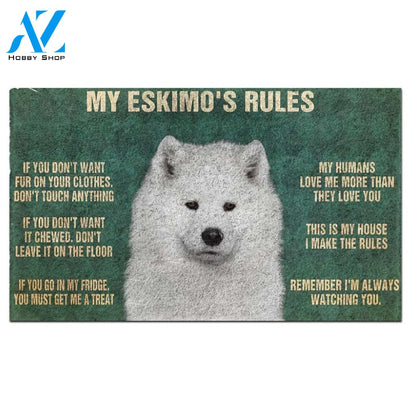 American Eskimo's Rules Doormat