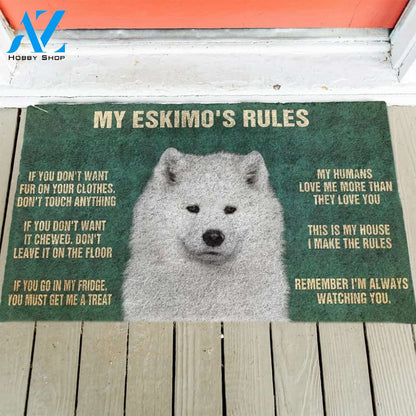 American Eskimo's Rules Doormat