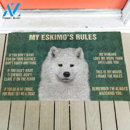 American Eskimo's Rules Doormat