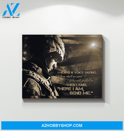 American Flag Canvas Us Veteran Canvas Gift For Veteran Matte Canvas Christmas Gift Ideas