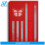 American Flag Monarch Whisperer Butterfly Lover Gift Portrait Canvas