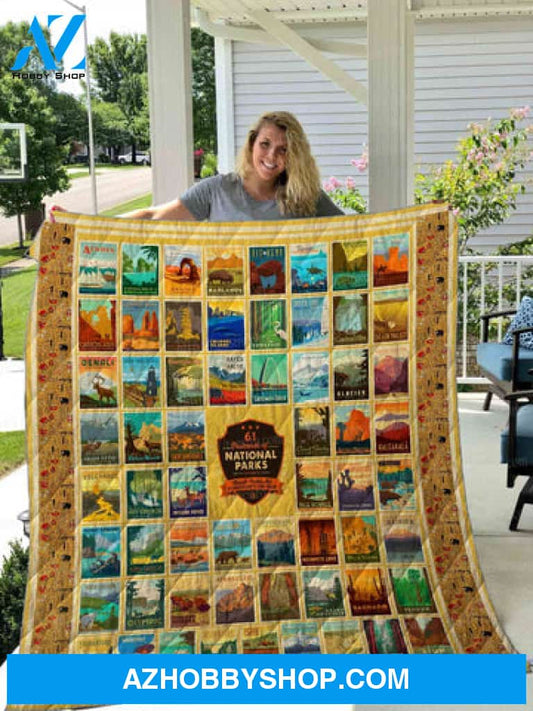 American National Parks Fleece Blanket
