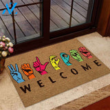 American Sign Language Welcome Doormat | Welcome Mat | House Warming Gift