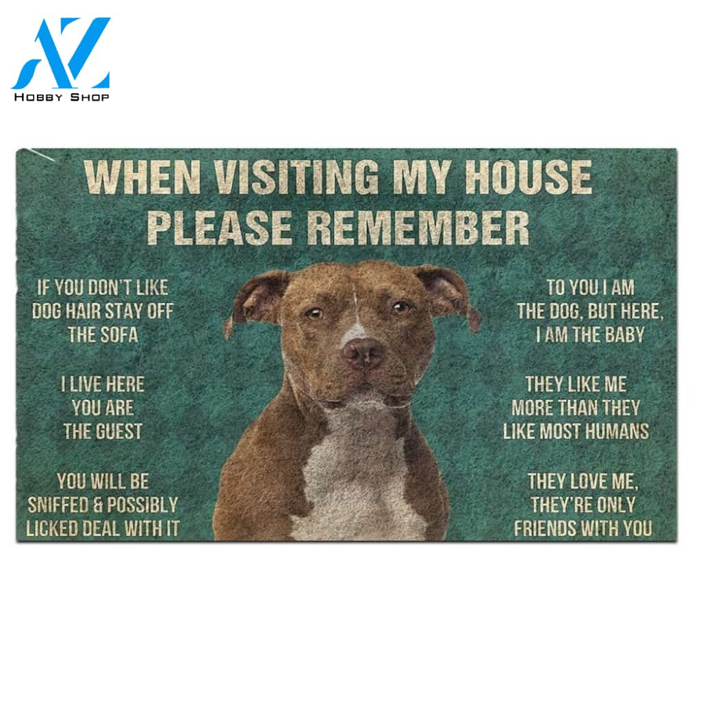 American Staffordshire Terrier's Rules Doormat