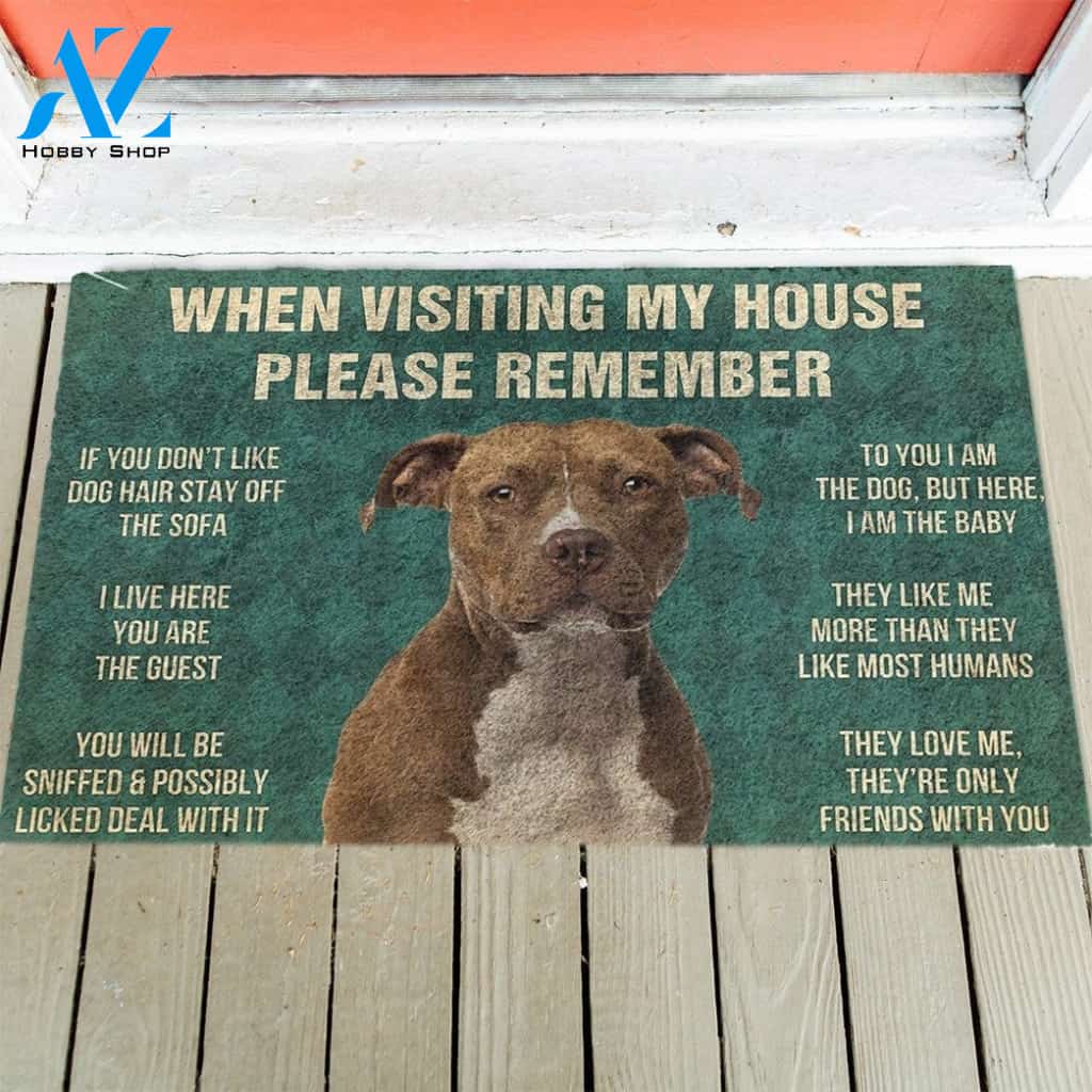 American Staffordshire Terrier's Rules Doormat