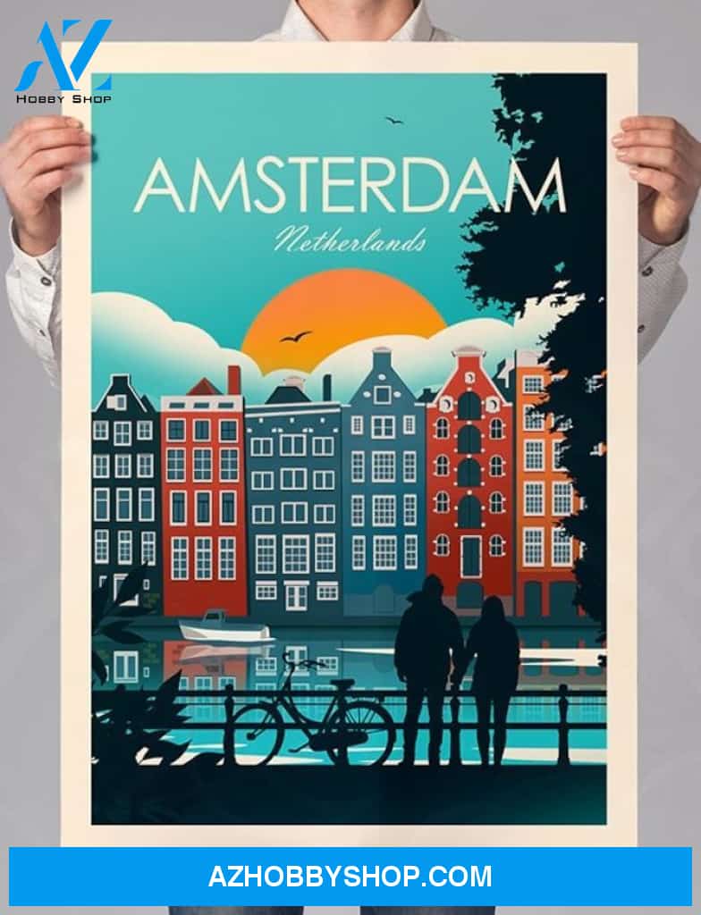 Amsterdam Print, Netherlands Wall Art, Holland, Amsterdam Poster, Travel Print Wall Art Poster