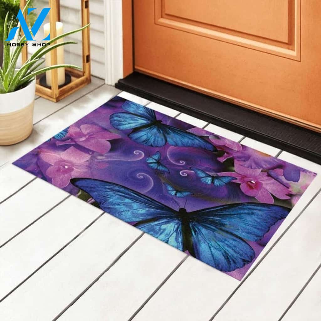 Amzing Special Butterfly Doormat Rug Housewarming Gift Family Welcome Doormat Gift for Friend Family Birthday Gift Home Decor Warm House Gift Welcome Mat