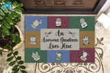 Personalized Name Family House An Awesome Gardener Lives Here Doormat Welcome Mat House Warming Gift