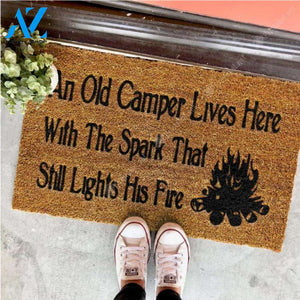 An Old Camper Lives Here CLA1710081D Doormat