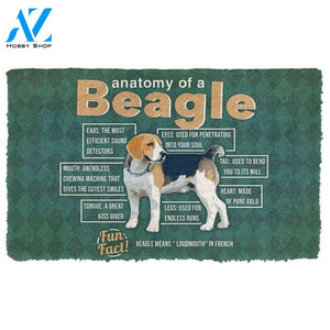 Anatomy Of A Beagle Doormat Indoor and Outdoor Doormat Warm House Gift Welcome Mat Gift for Friend Family
