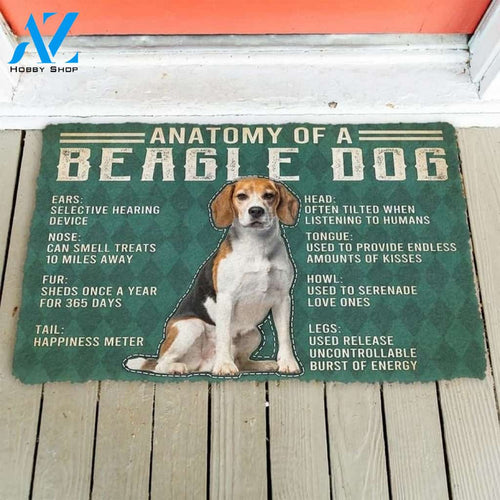Anatomy Of A Beagle Doormat Welcome Mat House Warming Gift Home Decor Gift For Dog Lovers Funny Doormat Gift Idea