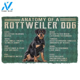 Anatomy Of A Rottweiler Dog Doormat Welcome Mat House Warming Gift Home Decor Gift For Dog Lovers Funny Doormat Gift Idea