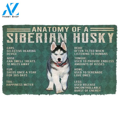 Anatomy Of A Siberian Husky Doormat Welcome Mat House Warming Gift Home Decor Gift For Dog Lovers Funny Doormat Gift Idea