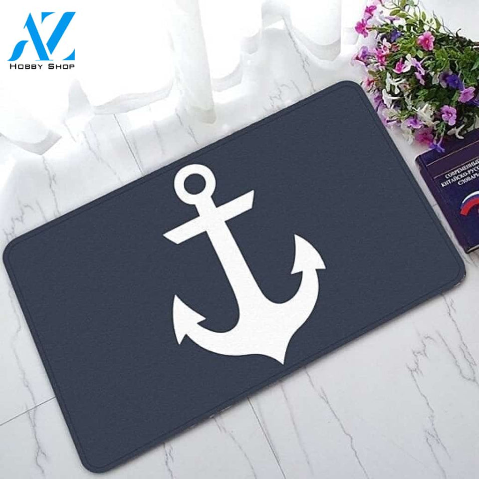 Anchor Doormat Indoor And Outdoor Doormat Warm House Gift Welcome Mat Birthday Gift For Sailor