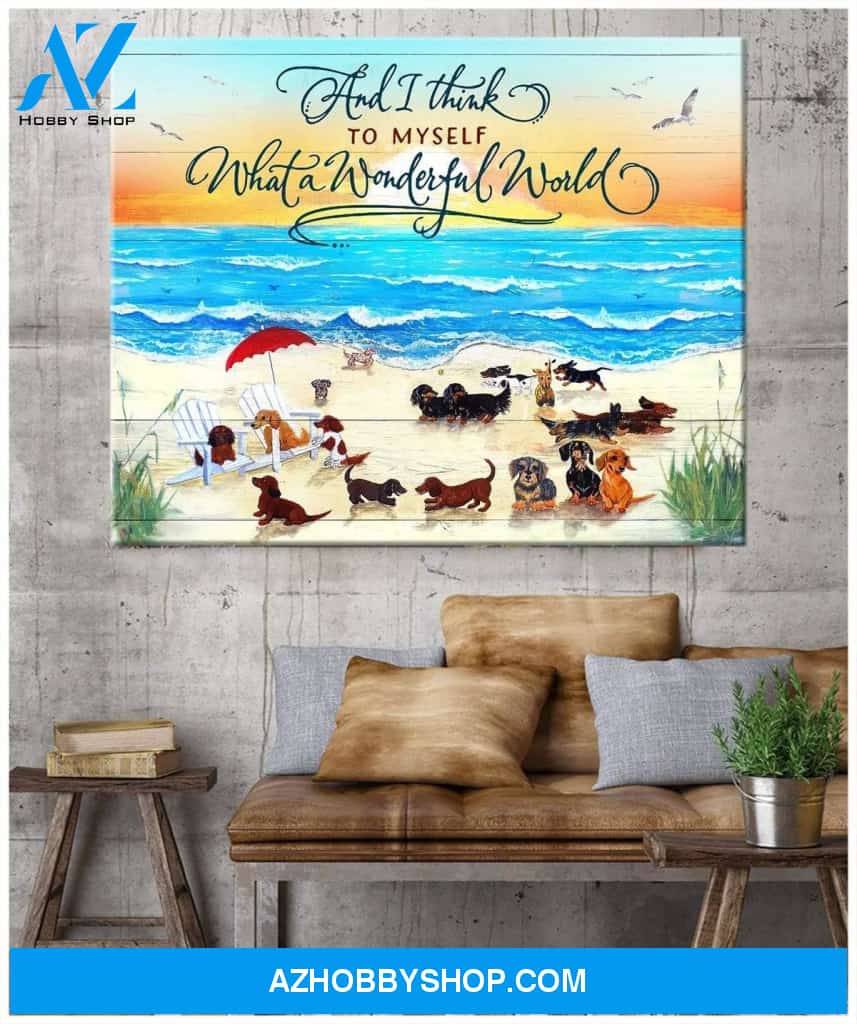 And I Think Dachshund Wall Art Canvas