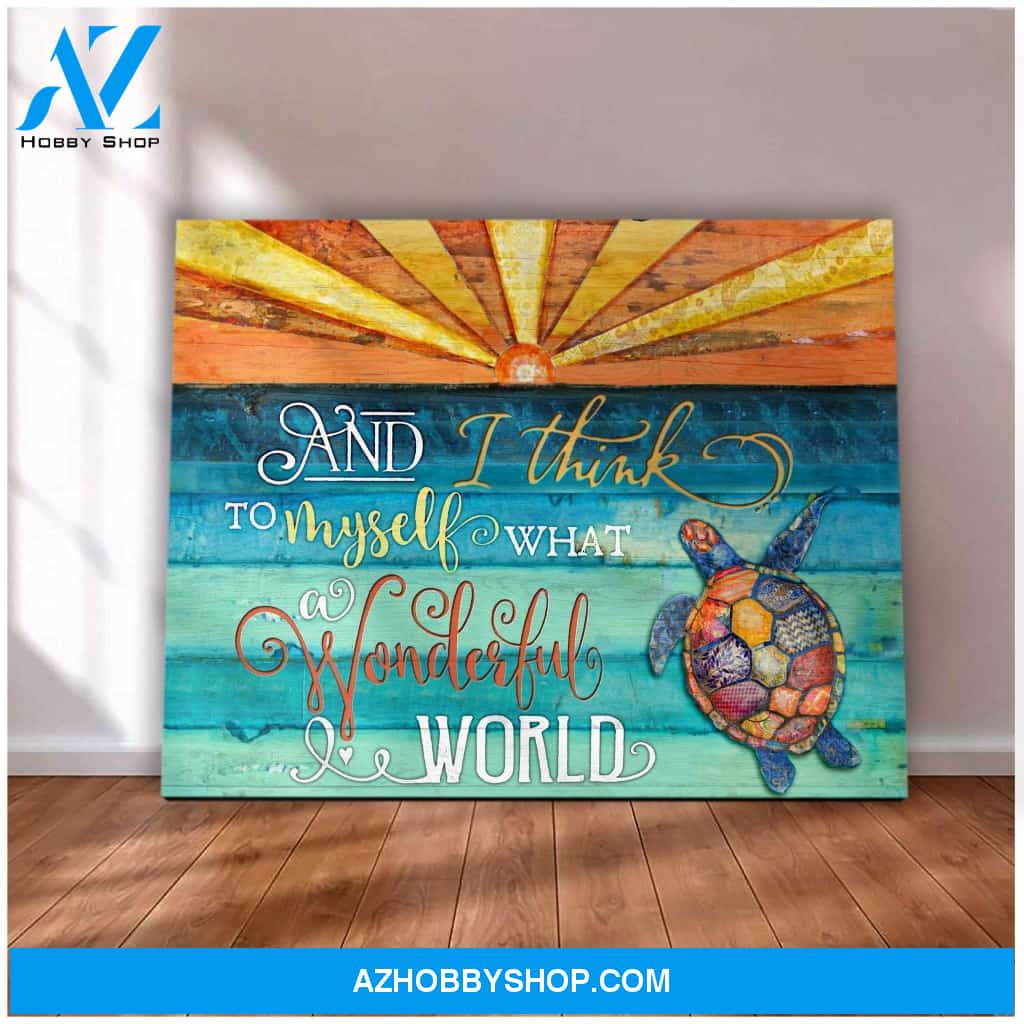 And I Think Turtle Wall Art Canvas