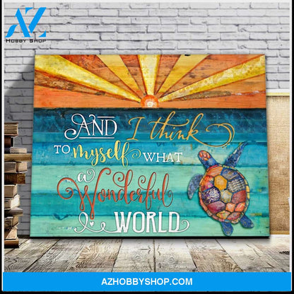 And I Think Turtle Wall Art Canvas