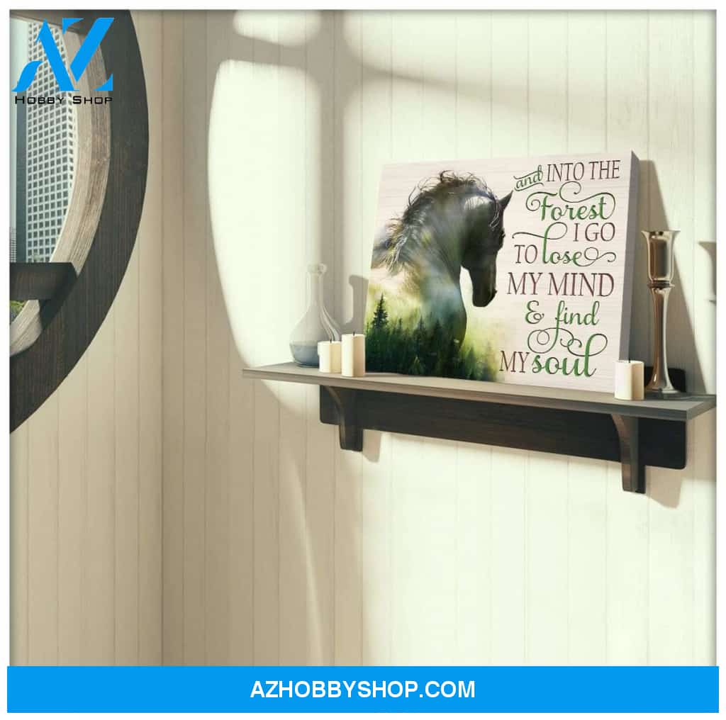 And Into The Forest Horse Wall Art Canvas