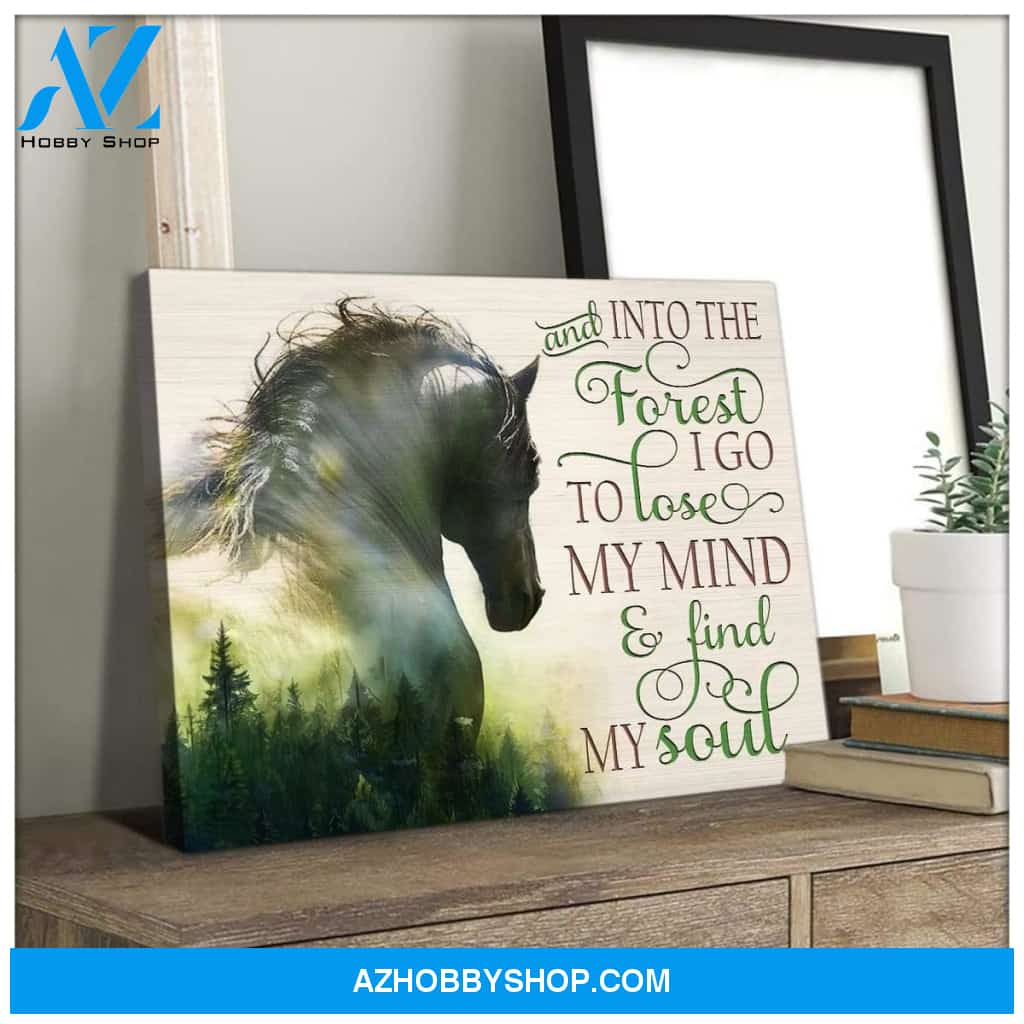 And Into The Forest Horse Wall Art Canvas